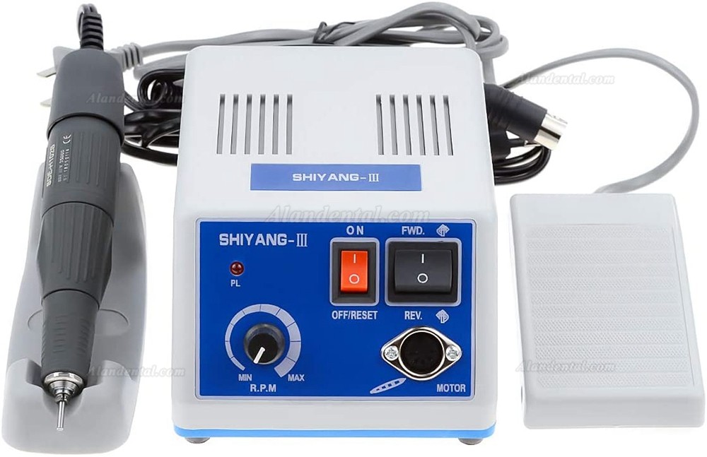 Shiyang Electric Micromotor Polish N3+35K RPM Handpiece+10 Bur Drill